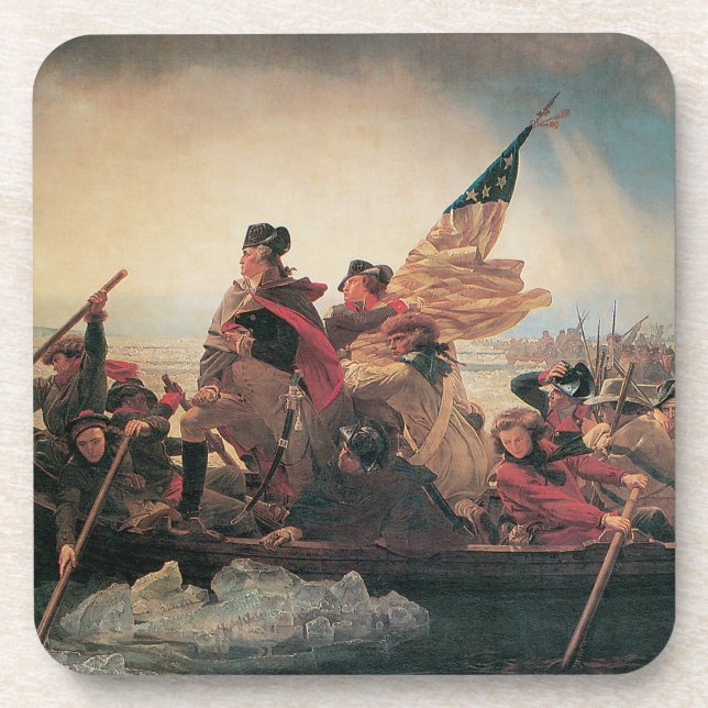 Dessous-de-verre Washington traversant le Delaware par Emanuel Leut (Devant)