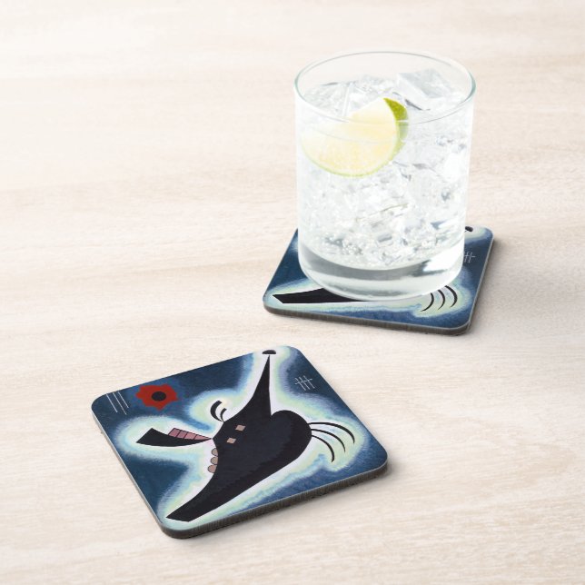 Dessous-de-verre Wassily Kandinsky - Noir Pointu, (Côté Droit)