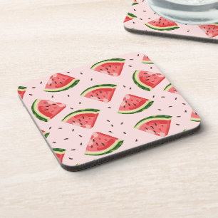 Dessous-de-verre Watercolor Watermelon Motif de fruits
