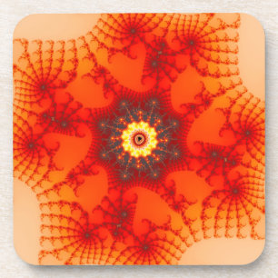 Dessous-de-verre Web du feu - art de fractale