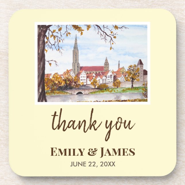 Dessous-de-verre Wedding Ulm Minster Germany Farida Greenfield (Devant)