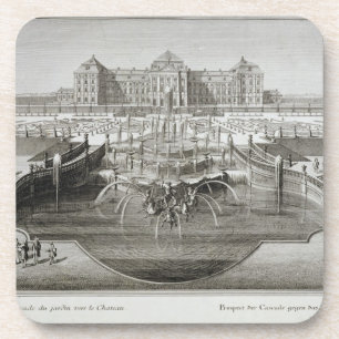 Dessous-de-verre Weissenstein, vue vers le château de la barre