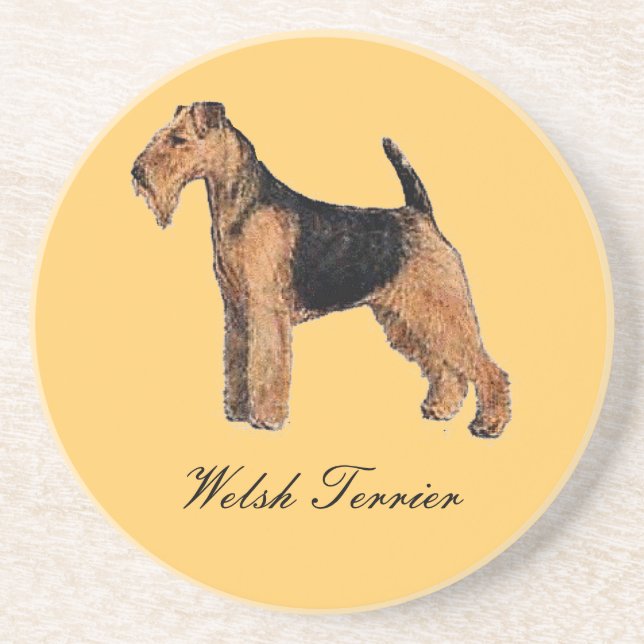 Dessous de verre Welsh Terrier Sandstone (Devant)