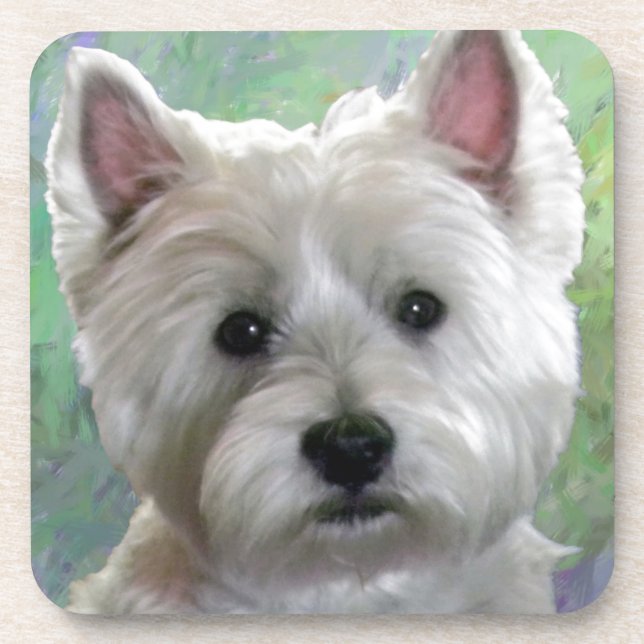 DESSOUS-DE-VERRE WESTIE (Devant)