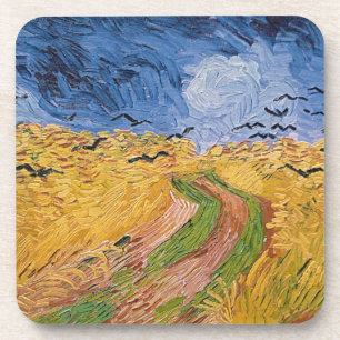 Dessous-de-verre Wheatfield de Vincent van Gogh avec des