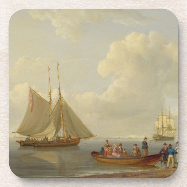 Dessous-de-verre Wherry portant des passagers à deux a ancré le Pac (Devant)