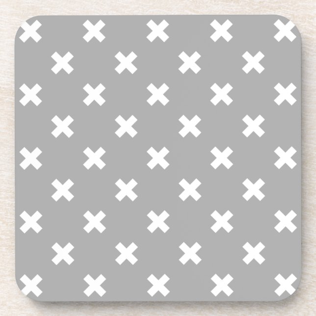 Dessous-de-verre White cross stitches (Devant)