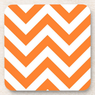 Dessous-de-verre White Large Chevron Zig Zag