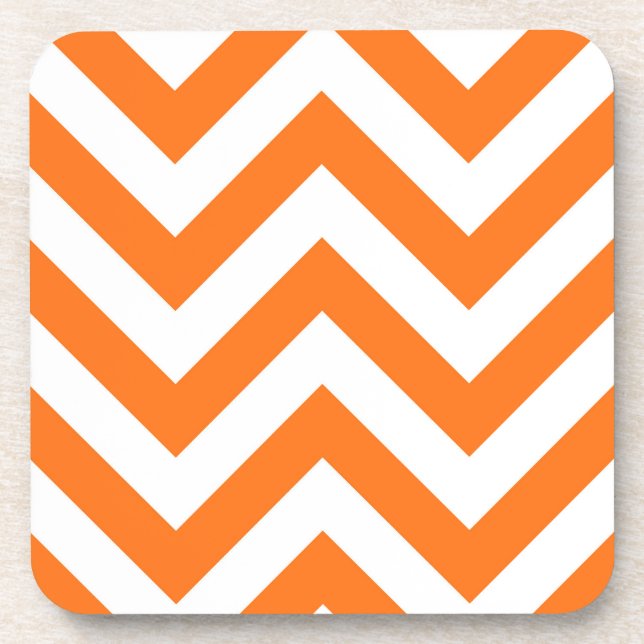 Dessous-de-verre White Large Chevron Zig Zag (Devant)
