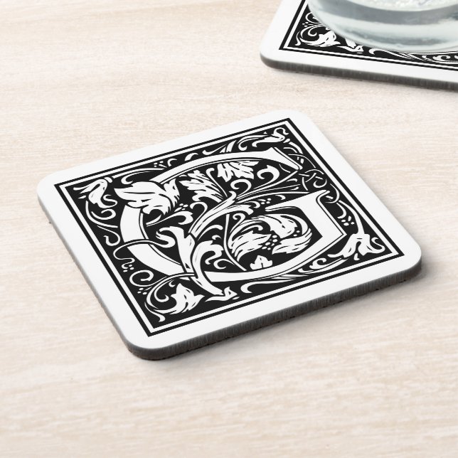 Dessous-de-verre William Morris Alphabet "G" (Côté gauche)