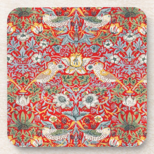 Dessous-de-verre William Morris Crimson Strawberry Thief Dessous de