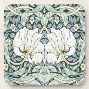 Dessous-de-verre William Morris Pimpernel Motif Intriqué Bleu 