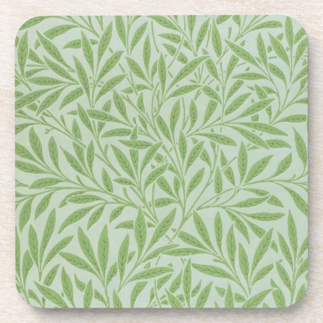 Dessous-de-verre William Morris Saule Fleur Classique Vert (Devant)