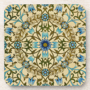 Dessous-de-verre William Morris Vintage Blue Motif Sans Couture