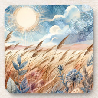 Dessous-de-verre Windy Day Rustic Boho Mountain Prairie Country