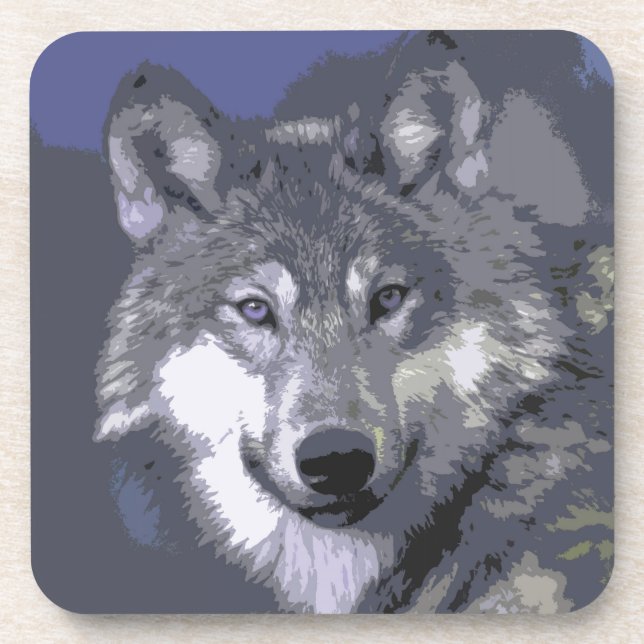 Dessous-de-verre Wolf 051 (Devant)