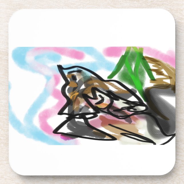 Dessous-de-verre Wolf autumn joy (Devant)