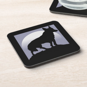 DESSOUS-DE-VERRE WOLF SILHOUETTE