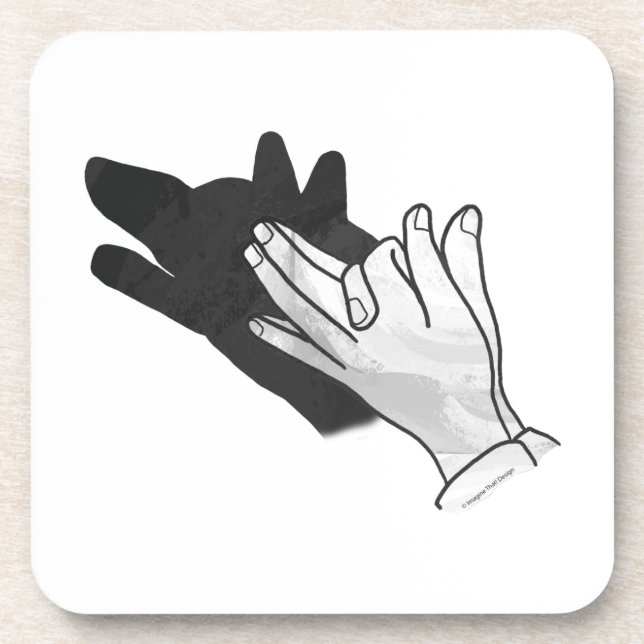 Dessous-de-verre Wolf Silhouette (Devant)