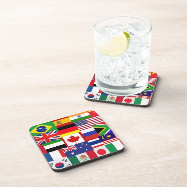 Dessous de verre World Flags (Côté Droit)