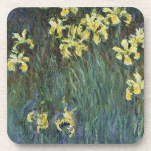 Dessous-de-verre Yellow Irises par Claude Monet, Art Vintage