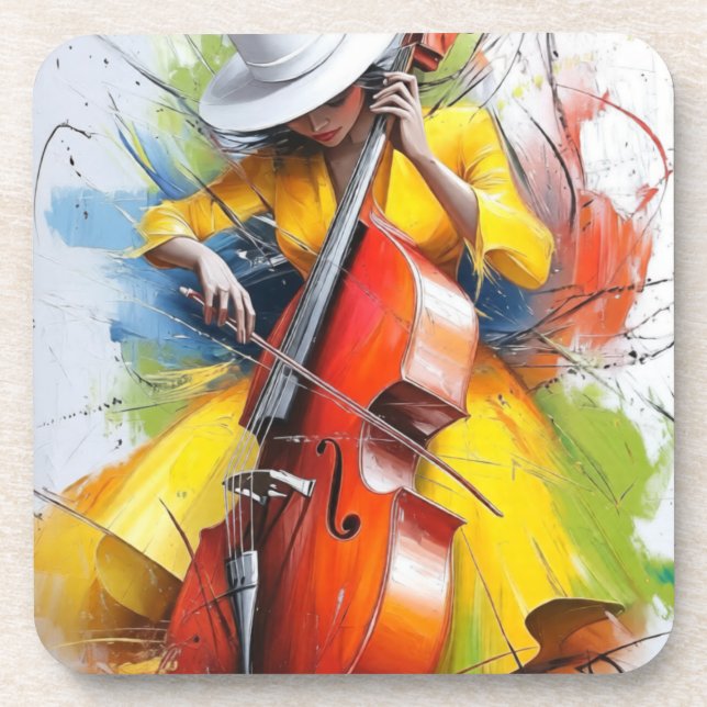 Dessous-de-verre “Yellow Muse Melody” (Devant)