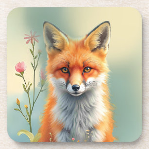 Dessous-de-verre Yeux saisissants d'un renard roux rusé