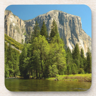 Dessous-de-verre Yosemite depuis le fond de la vallée, Sierra-Nevad