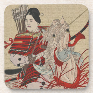 Dessous-de-verre Yoshitoshi Femme Guerrière Samurai Hangaku Gozen