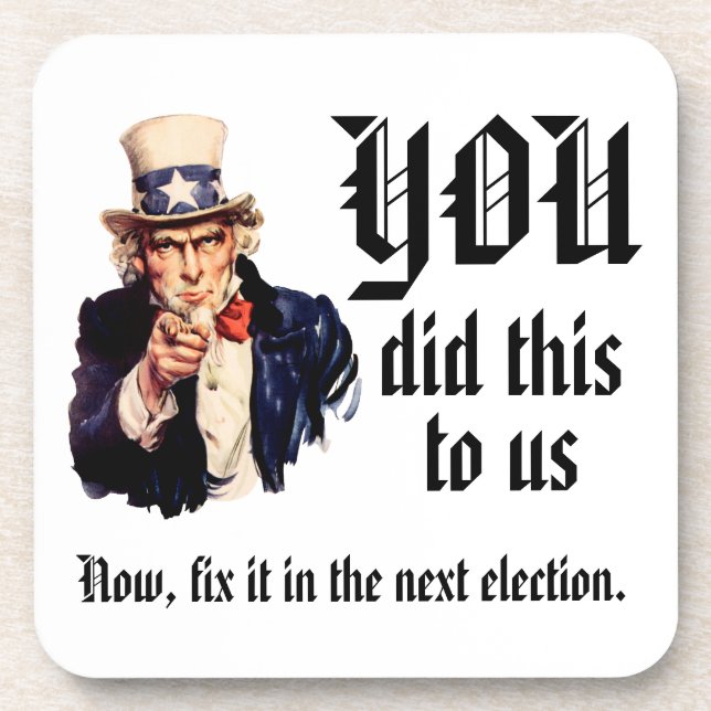 Dessous-de-verre YOU Did This to Us (Devant)