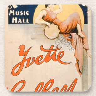 Dessous-de-verre 'Yvette Guilbert (c.1869-1944) chez Koster et Bial