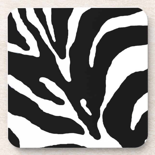 Dessous-de-verre Zebra Stripe Poster de animal (Devant)