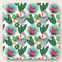 Zèbre et Flamant rose