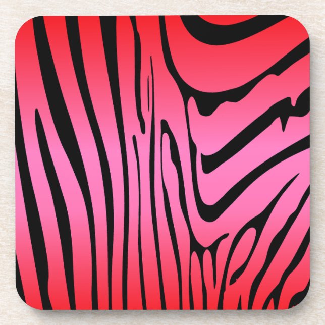 Dessous-de-verre Zesty Zebra Red (Devant)