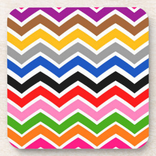 Dessous-de-verre Zigzag Chevron multicolore Conception Motif
