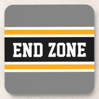 ZONE DE FIN Sportive Gris Jaune Noir Stripes Footb