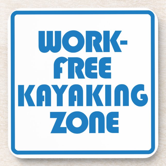 Dessous-de-verre Zone de Kayak sans travail (Devant)
