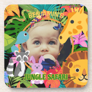 Dessous-de-verre Zoo Wild Animal Jungle Safari Anniversaire de enfa