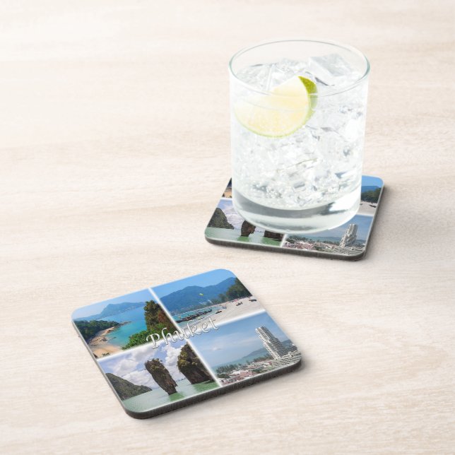Dessous-de-verre zTH004 PHUKET, Thaïlande, Asie, (Côté Droit)