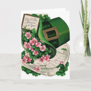 Dessus vintage O la carte de jour de Mornin St