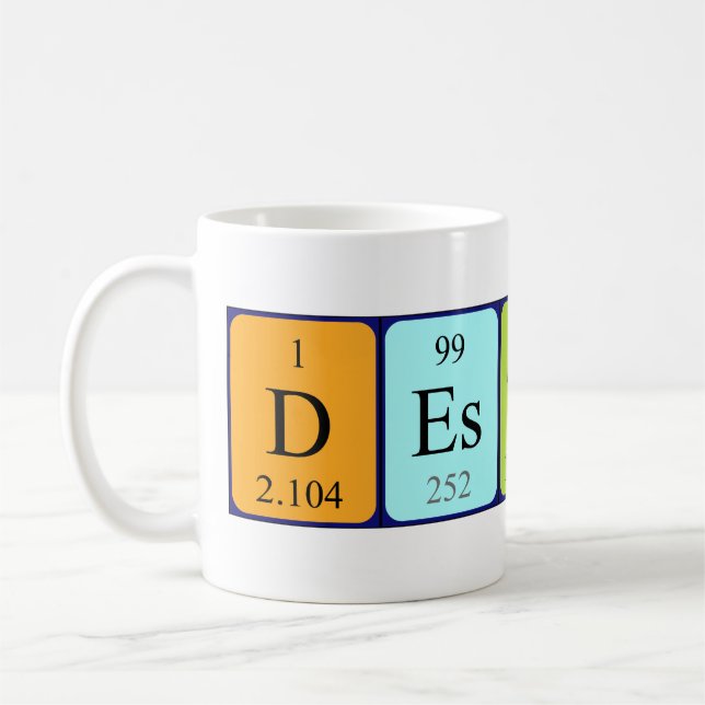 Destany nom de table périodique mug (Gauche)