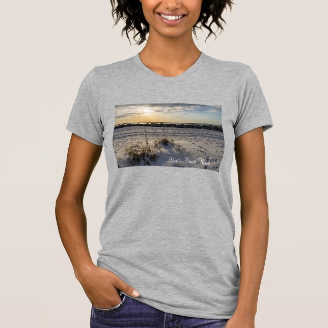 Destin Beach Florida Jetty Sunset femme's Tshirt (Devant)