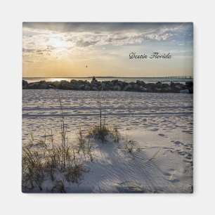 Destin Beach Floride Jetty Sunset Magnet