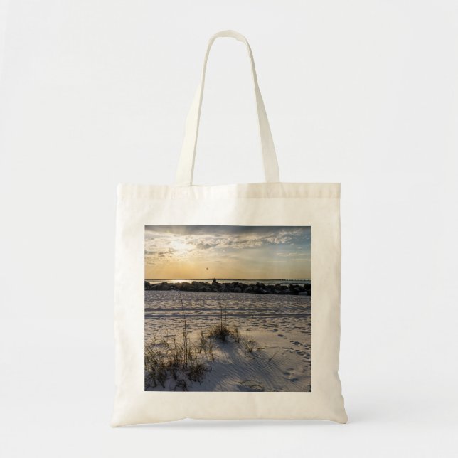 Destin Beach Floride Jetty Sunset Sac fourre-tout (Devant)