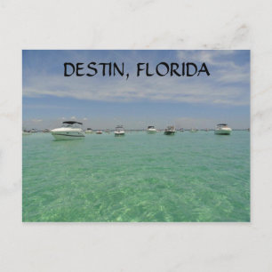 DESTIN FLORIDA CARTE POSTALE NAUTIQUE SUR L'ÎLE CR