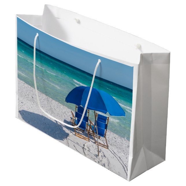 Destin Florida Chaises Et Umbrella Cadeau Sac (Devant Angle)