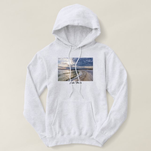 Destin Florida Soirée des Vagues Sweat - shirt à c (Design devant)