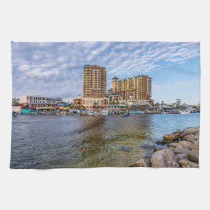 Destin Harbour Boardwalk Serviette de cuisine