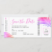 Destination Anniversaire Carte d'embarquement Enre