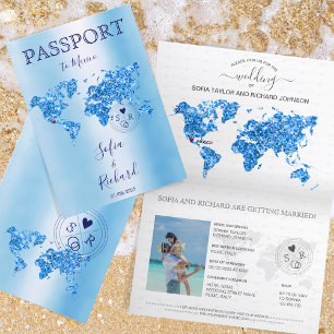 Destination Mariage Passport Carte du monde Mexiqu
